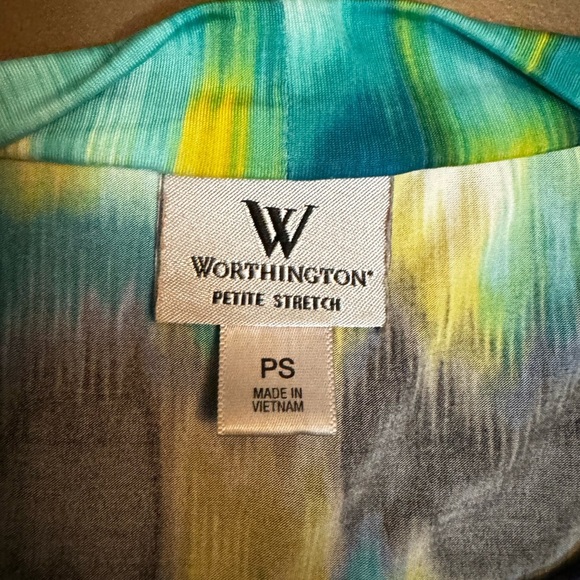 WORTHINGTON Women’s Petite Small Cowl Tank Multicolor Wardrobe Career Capsule - Picture 7 of 11